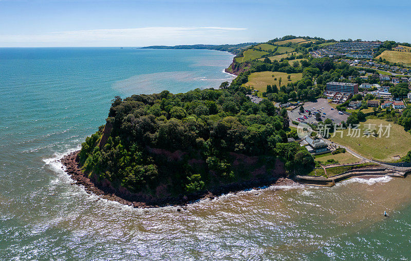 靠近Teignmouth的Shaldon Headland